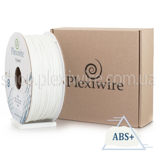 ABS+ пластик для 3D принтера білий 400м / 1кг / 1.75мм