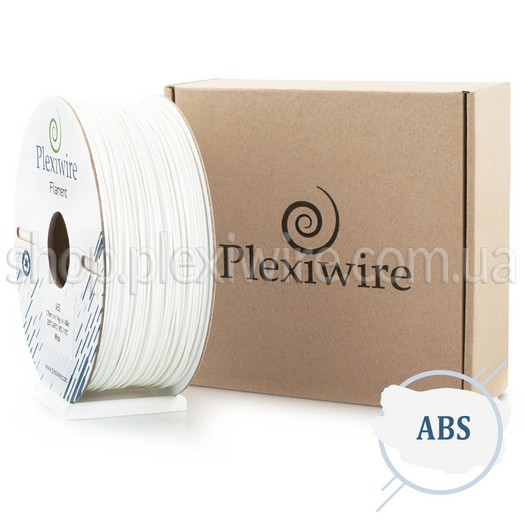 ABS пластик для 3D принтера білий 400м / 1кг / 1.75мм