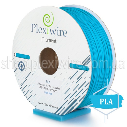 PLA пластик для 3D принтера блакитний 400м / 1.185кг / 1.75мм