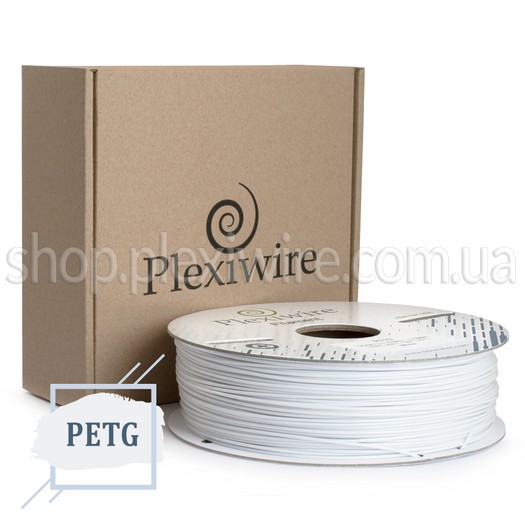 PETG пластик для 3D принтера белый 300м / 0,9кг / 1,75мм