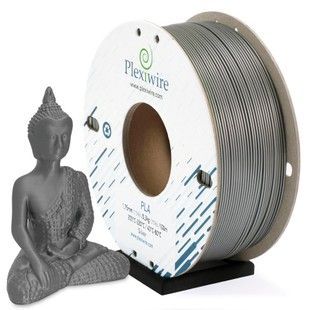 PLA пластик для 3D принтера серебро 100м / 0.3кг / 1.75мм