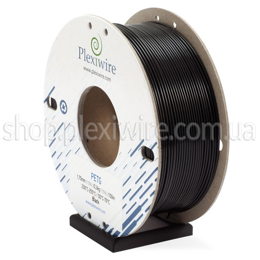 PETG filament Plexiwire for 3D printer black 100m / 0,3кg / 1,75mm