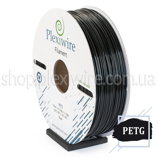 PETG пластик для 3D принтера черный 300м / 0,9кг / 1,75мм