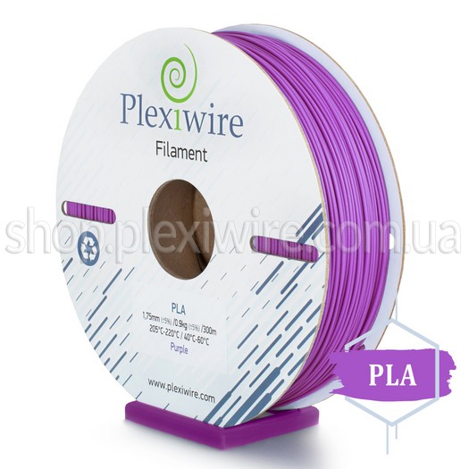 PLA пластик для 3D принтера фиолетовый 300м / 0.9кг / 1.75мм