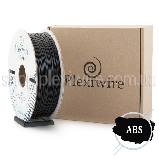 ABS пластик для 3D принтера черный 300м / 0.75кг / 1.75мм
