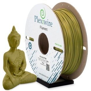 PLA GLITTER пластик для 3D принтера оліва 300м / 0.9кг / 1.75мм