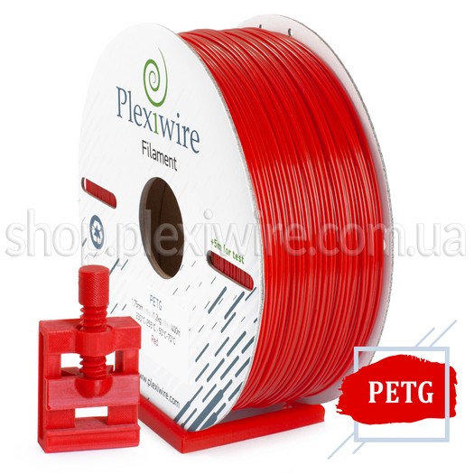 PETG пластик для 3D принтера красный 400м / 1,2кг / 1,75мм