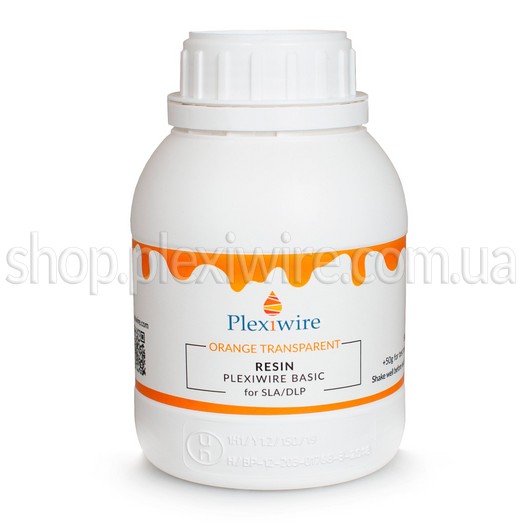 Фотополимерная смола Plexiwire resin basic 0.5кг orange transparent