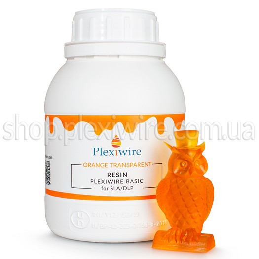 Фотополимерная смола Plexiwire resin basic 0.5кг orange transparent
