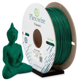 PLA GLITTER пластик для 3D принтера зелений 400м / 1.185кг / 1.75мм