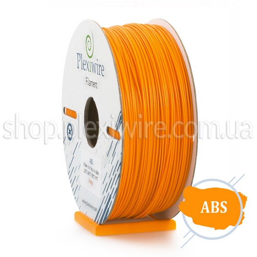 ABS пластик для 3D принтера помаранчевий 400м / 1кг / 1.75мм