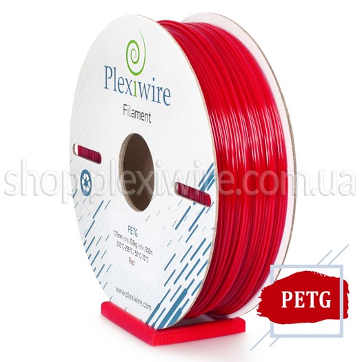 PETG пластик для 3D принтера червоний  300м / 0,9кг / 1,75мм