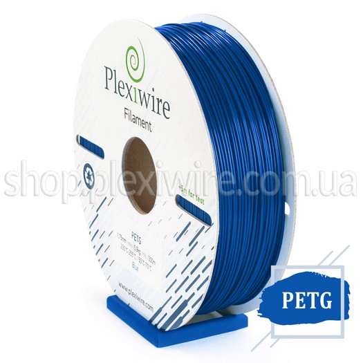 PETG пластик для 3D принтера синий 300м / 0,9кг / 1,75мм